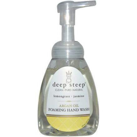 Deep Steep, Argan Oil Foaming Hand Wash, Lemongrass - Jasmine 237ml