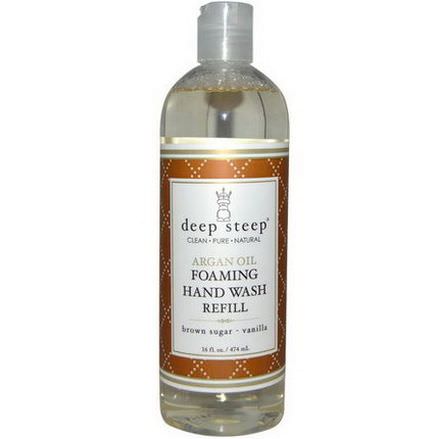Deep Steep, Argan Oil Foaming Hand Wash Refill, Brown Sugar - Vanilla 474ml