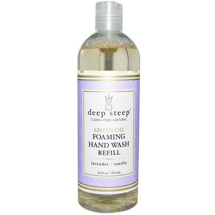 Deep Steep, Argan Oil Foaming Hand Wash Refill, Lavender - Vanilla 474ml