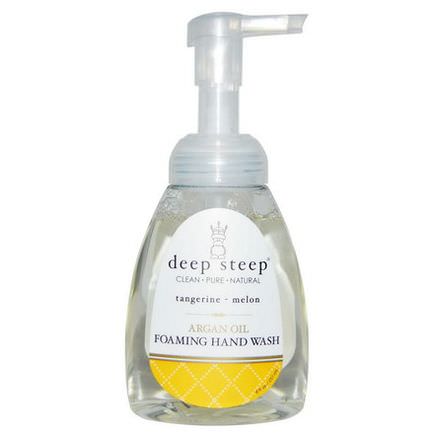 Deep Steep, Argan Oil Foaming Hand Wash, Tangerine - Melon 237ml