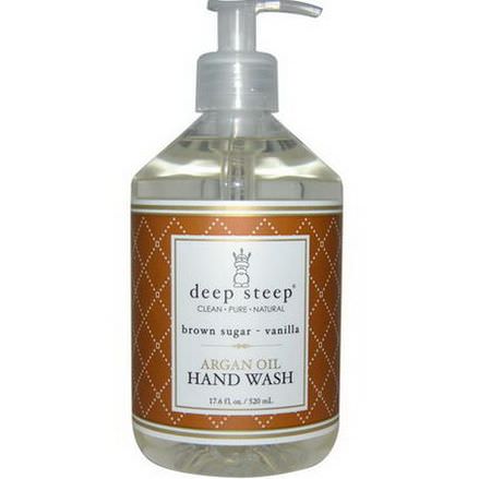 Deep Steep, Argan Oil Hand Wash, Brown Sugar - Vanilla 520ml