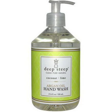 Deep Steep, Argan Oil Hand Wash, Coconut - Lime 520ml