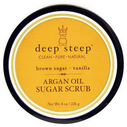 Deep Steep, Argan Oil Sugar Scrub, Brown Sugar - Vanilla 226g