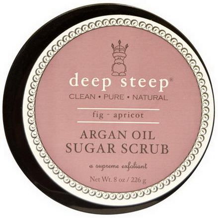 Deep Steep, Argan Oil Sugar Scrub, Fig - Apricot 226g