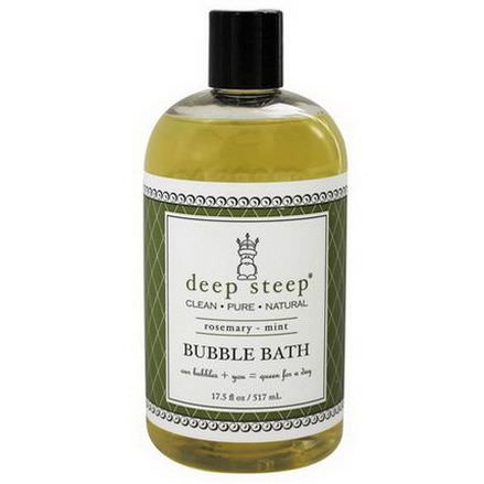 Deep Steep, Bubble Bath, Rosemary - Mint 517ml