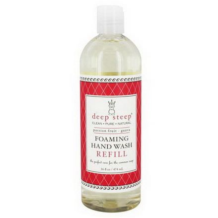 Deep Steep, Foaming Hand Wash Refill, Passion Fruit Guava 474ml