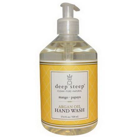 Deep Steep, Hand Wash, Argan Oil, Mango - Papaya 520ml