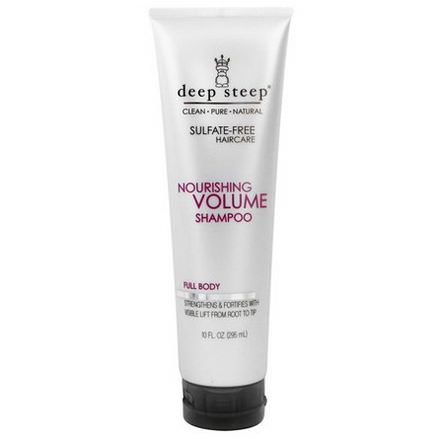 Deep Steep, Nourishing Volume Shampoo, Full Body 295ml