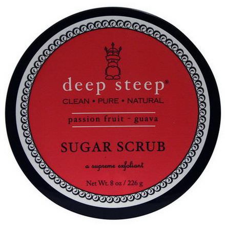 Deep Steep, Sugar Scrub, Passion Fruit Guava 226g