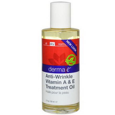 Derma E, Anti-Wrinkle Vitamin A&E Treatment Oil 60ml
