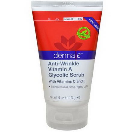 Derma E, Anti-Wrinkle Vitamin A and Glycolic Scrub 113g