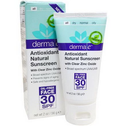 Derma E, Antioxidant Natural Sunscreen, 30 SPF 56g