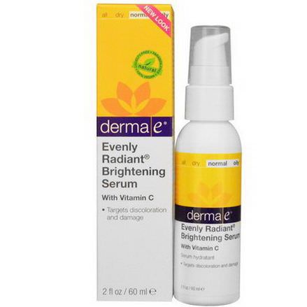 Derma E, Evenly Radiant Brightening Serum with Vitamin C 60ml