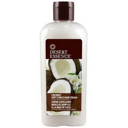 Desert Essence, Coconut Soft Curls Hair Cream 190ml