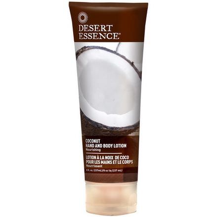 Desert Essence, Hand and Body Lotion, Coconut 237ml