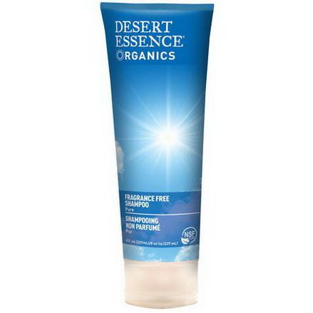 Desert Essence, Organics, Shampoo, Fragrance Free 237ml