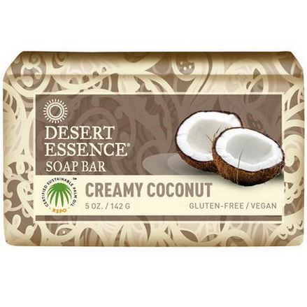 Desert Essence, Soap Bar, Creamy Coconut 142g