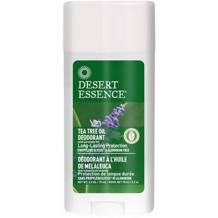 Desert Essence, Tea Tree Oil Deodorant with Lavender Oil 70ml