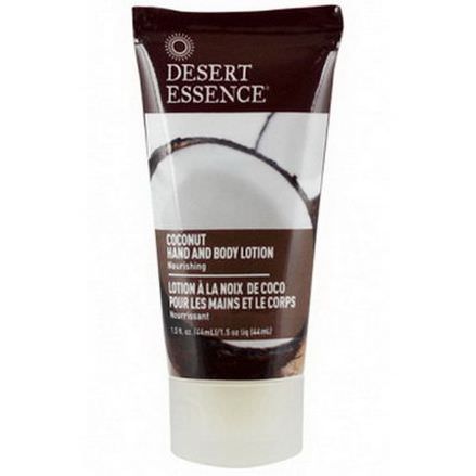 Desert Essence, Travel Size, Coconut Hand and Body Lotion 44ml