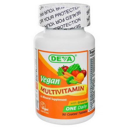 Deva, Multivitamin&Mineral Supplement, Vegan, 90 Coated Tablets