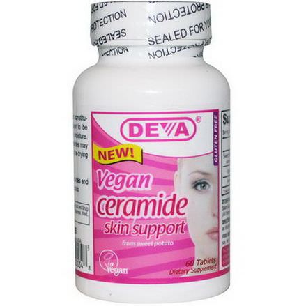 Deva, Vegan Ceramide Skin Support, 60 Tablets
