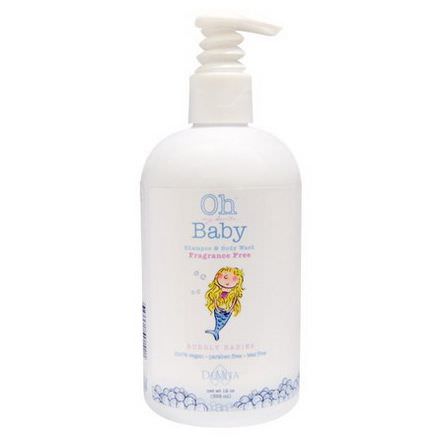 Devita, Oh My DeVita Baby, Bubbly Babies, Shampoo&Body Wash, Fragrance Free 355ml