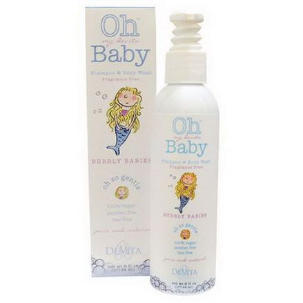 Devita, Oh My Devita Baby, Shampoo&Body Wash, Bubbly Babies, Fragrance Free 177.44ml