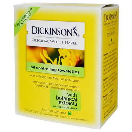 Dickinson Brands, Oil Controlling Towelettes, 20 Per Carton, 5