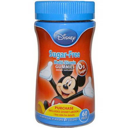 Disney, Disney Mickey, Sugar-Free Multi-Vitamin Gummies, 60 Pieces