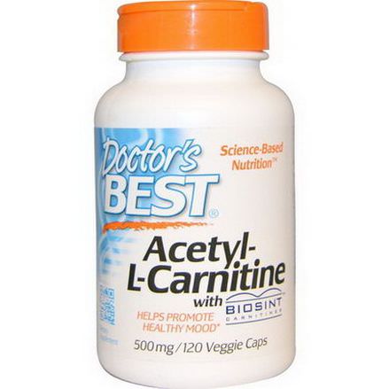 Doctor's Best, Acetyl-L-Carnitine, 500mg, 120 Veggie Caps