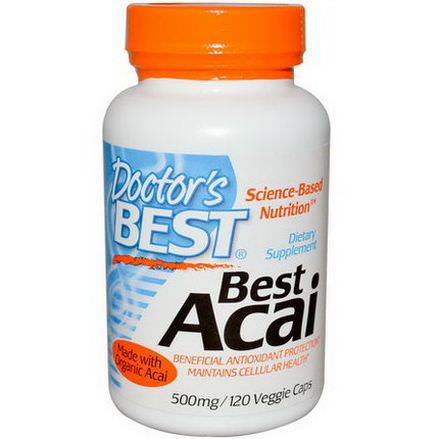 Doctor's Best, Best Acai, 500mg, 120 Veggie Caps