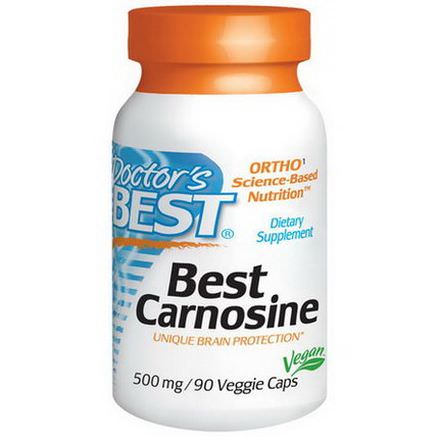 Doctor's Best, Best Carnosine, 500mg, 90 Veggie Caps