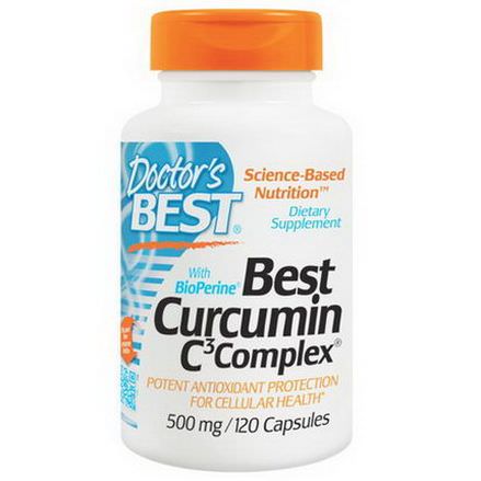 Doctor's Best, Best Curcumin C3 Complex, 500mg, 120 Capsules
