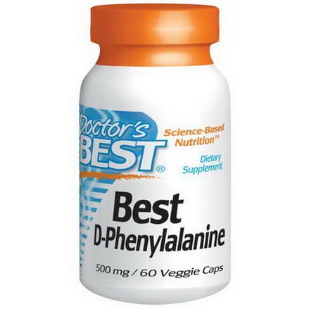 Doctor's Best, Best D-Phenylalanine, 500mg, 60 Veggie Caps