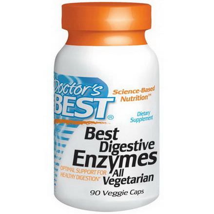 Doctor's Best, Best Digestive Enzymes, All Vegetarian, 90 Veggie Caps