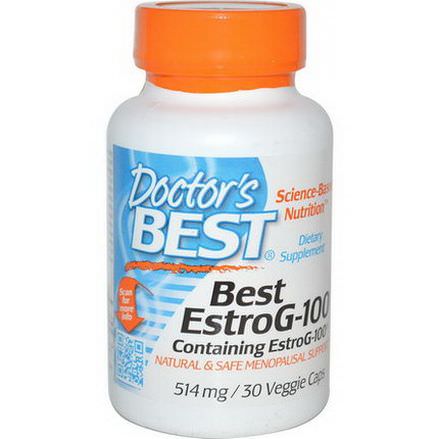 Doctor's Best, Best EstroG-100, 514mg, 30 Veggie Caps