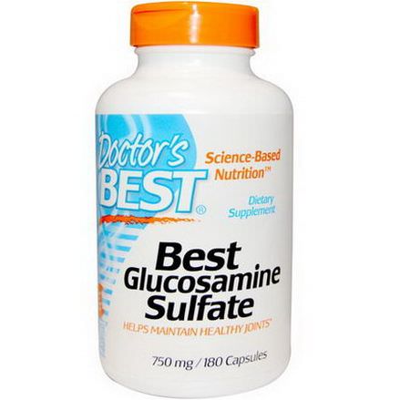 Doctor's Best, Best Glucosamine Sulfate, 750mg, 180 Capsules