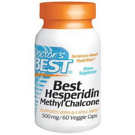 Doctor's Best, Best Hesperidin, Methyl Chalcone, 500mg, 60 Veggie Caps