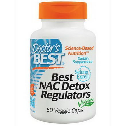 Doctor's Best, Best NAC Detox Regulators, 60 Veggie Caps