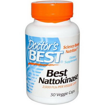 Doctor's Best, Best Nattokinase, 2000 FU, 30 Veggie Caps