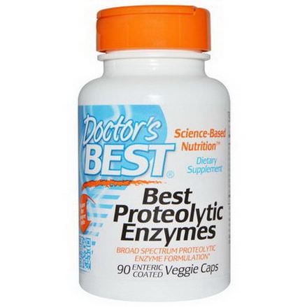Doctor's Best, Best Proteolytic Enzymes, 90 Enteric Coated Veggie Caps