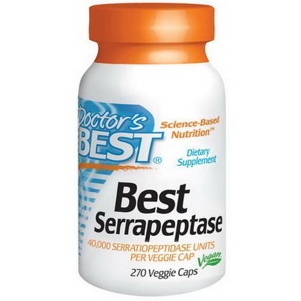Doctor's Best, Best Serrapeptase, 270 Veggie Caps