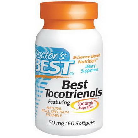 Doctor's Best, Best Tocotrienols, 50mg, 60 Softgels