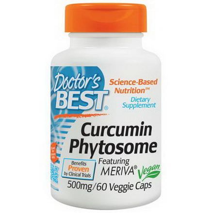 Doctor's Best, Curcumins Phytosome, Featuring Meriva, 500mg, 60 Veggie Caps