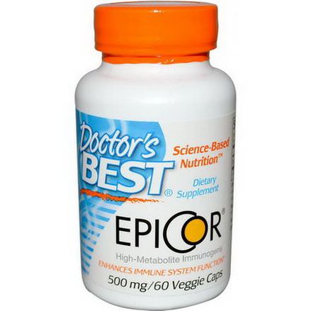 Doctor's Best, Epicor, 500mg, 60 Veggie Caps