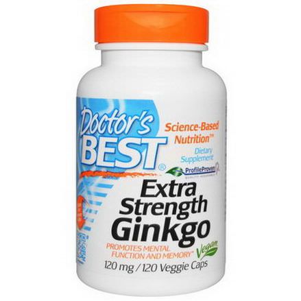Doctor's Best, Extra Strength Ginkgo, 120mg, 120 Veggie Caps