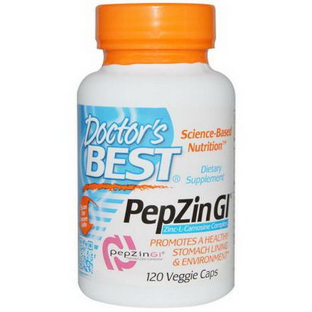 Doctor's Best, PepZin Gl, Zinc-L-Carnosine Complex, 120 Veggie Caps