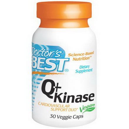 Doctor's Best, Q+Kinase, 30 Veggie Caps