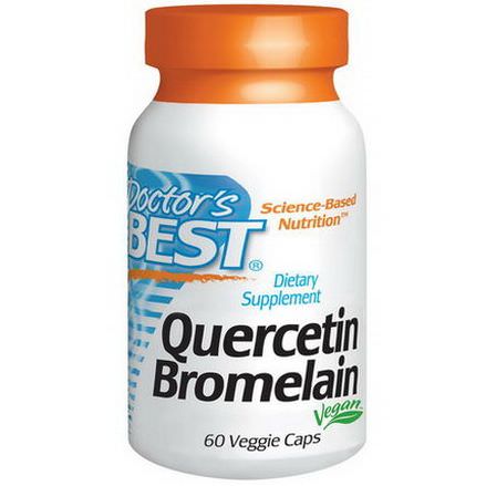 Doctor's Best, Quercetin Bromelain, 60 Veggie Caps