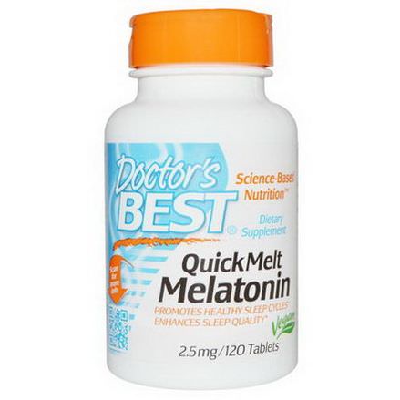 Doctor's Best, Quick Melt Melatonin, 2.5mg, 120 Tablets